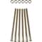 Ekena Millwork Premium 1/2" Barn Door Flat Track Extension Hardware for 1 3/4" Door, White Bronze GB60014EWZ - alternate 1